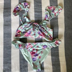 LoveShackFancy Floral Bikini